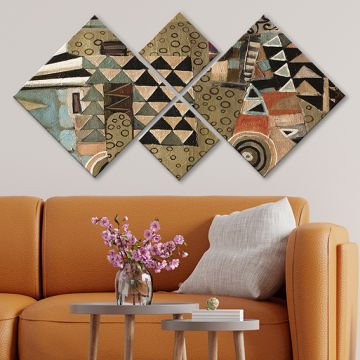 4 Parçalı Mdf Tablo