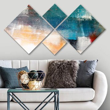 4 Parçalı Mdf Tablo
