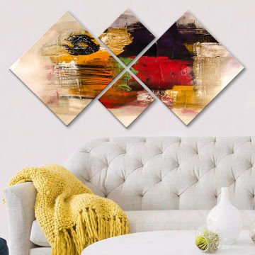 4 Parçalı Mdf Tablo