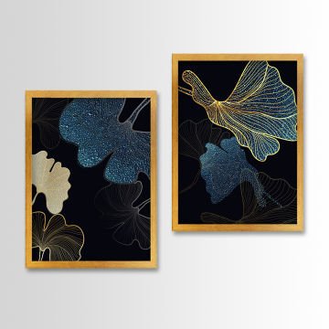 2 Parçalı Beyaz Çerçeveli Tablo