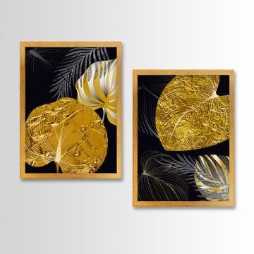2 Parçalı Beyaz Çerçeveli Tablo