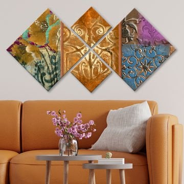 4 Parçalı Mdf Tablo