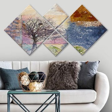 4 Parçalı Mdf Tablo