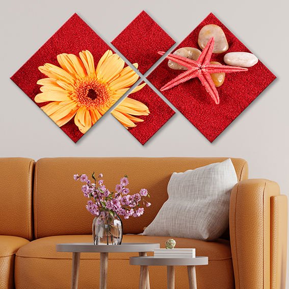 4 Parçalı Mdf Tablo