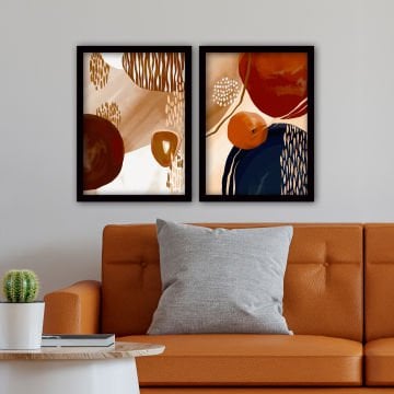 2 Parçalı Siyah Çerçeveli Tablo
