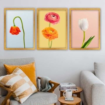 3 Parçalı Çerçeveli Tablo