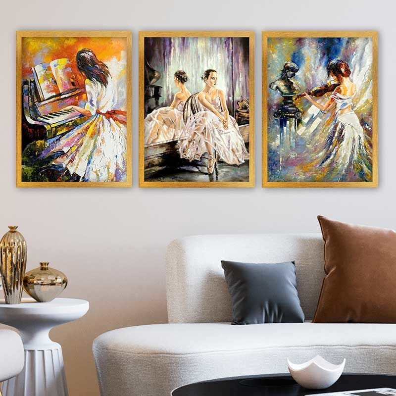 3 Parçalı Çerçeveli Tablo