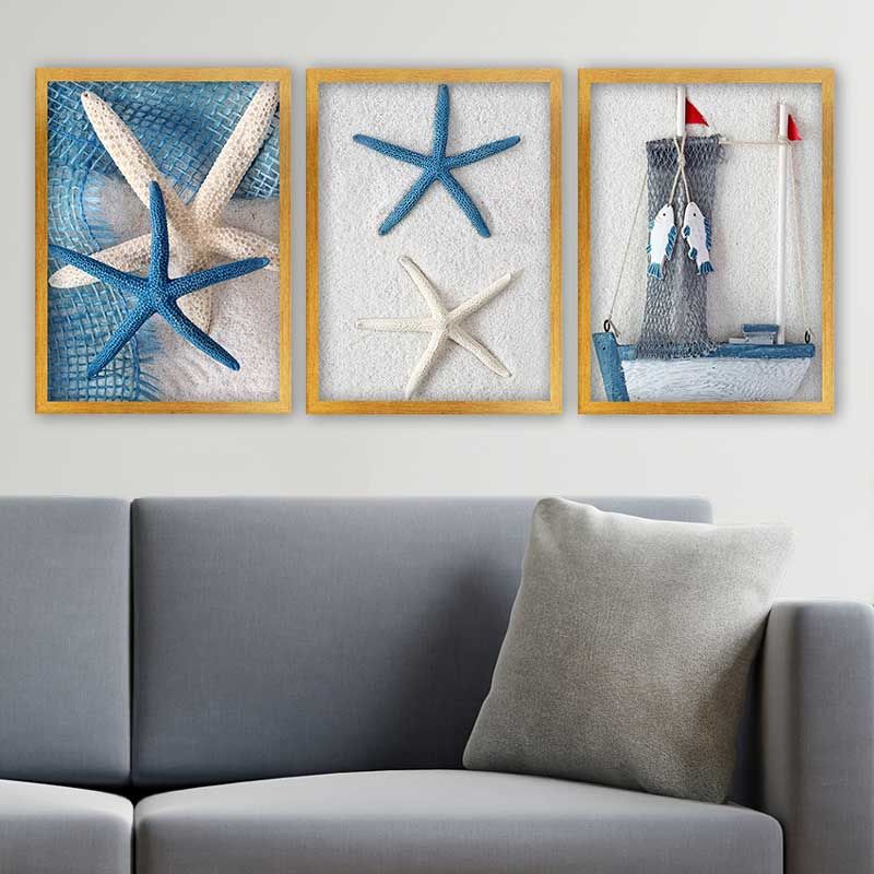 3 Parçalı Çerçeveli Tablo