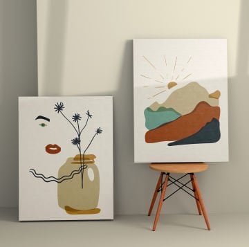 2 Parçalı Kanvas Tablo