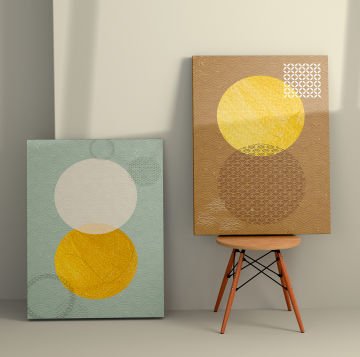 2 Parçalı Kanvas Tablo