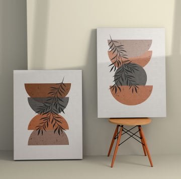 2 Parçalı Kanvas Tablo