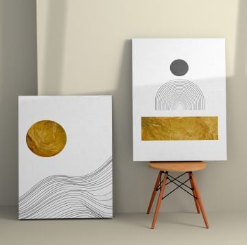 2 Parçalı Kanvas Tablo