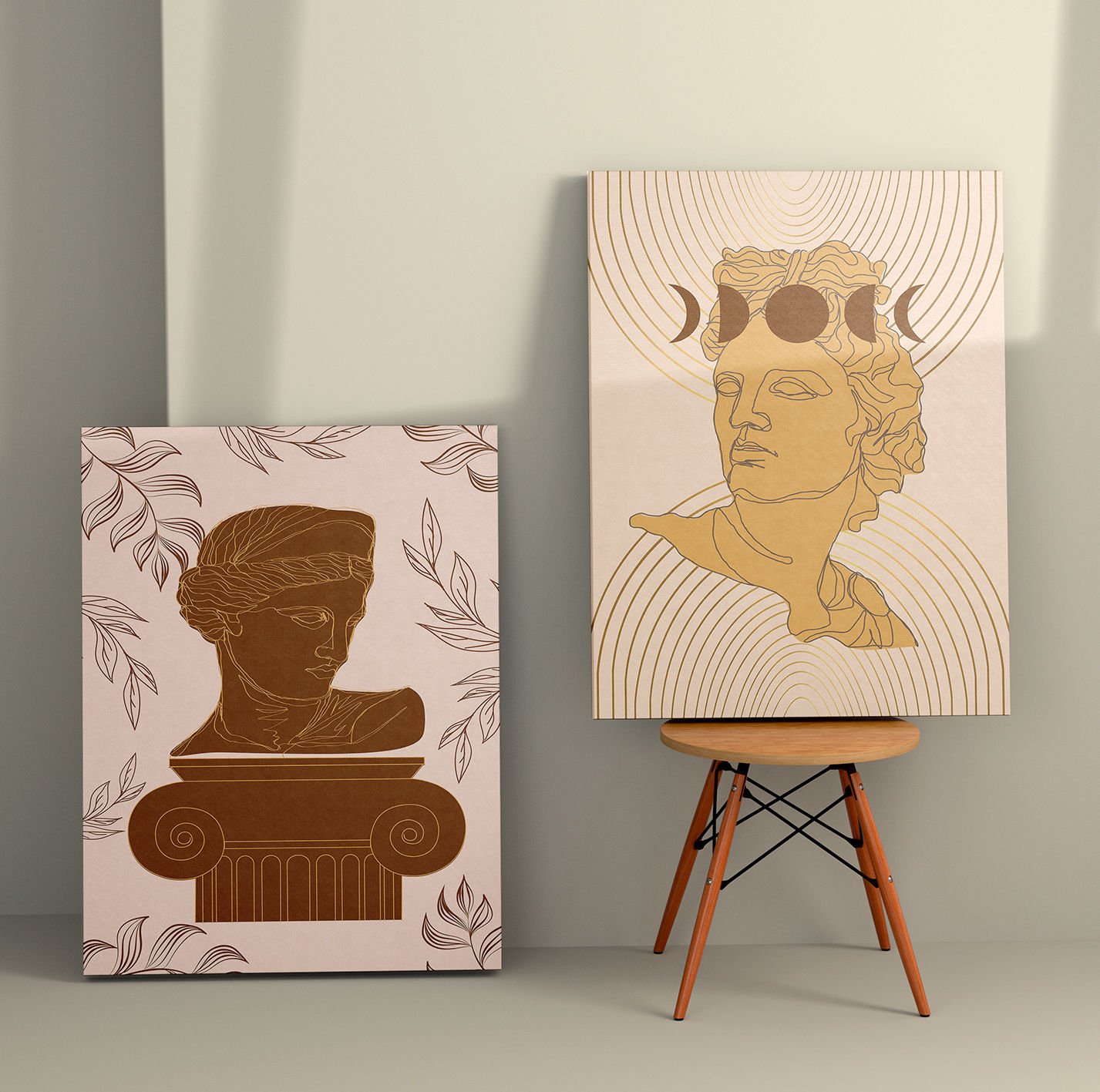2 Parçalı Kanvas Tablo