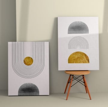 2 Parçalı Kanvas Tablo