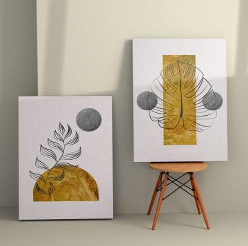 2 Parçalı Kanvas Tablo