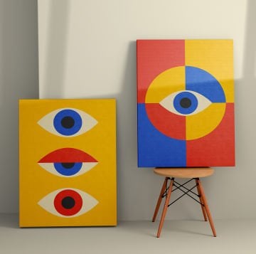 2 Parçalı Kanvas Tablo