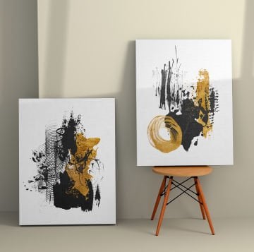2 Parçalı Kanvas Tablo