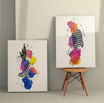 2 Parçalı Kanvas Tablo