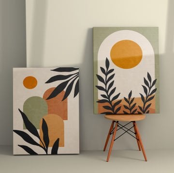 2 Parçalı Kanvas Tablo