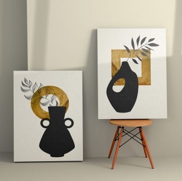 2 Parçalı Kanvas Tablo