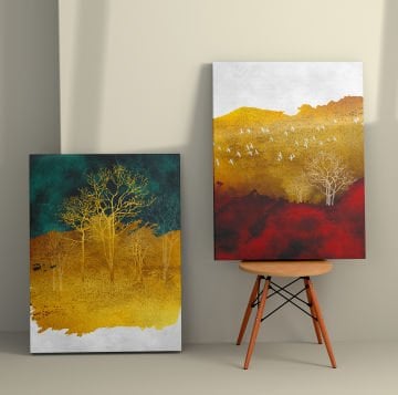 2 Parçalı Kanvas Tablo