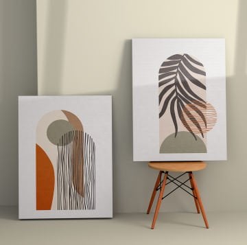 2 Parçalı Kanvas Tablo