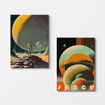 2 Parçalı Kanvas Tablo