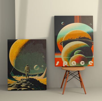 2 Parçalı Kanvas Tablo
