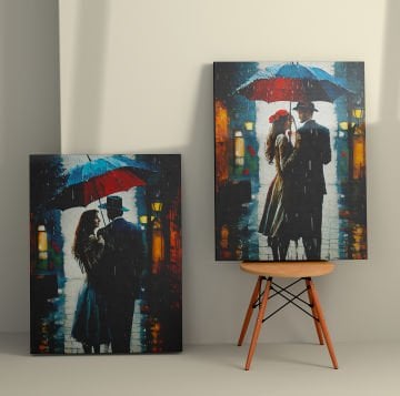2 Parçalı Kanvas Tablo