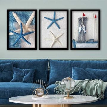 3 Parçalı Çerçeveli Tablo