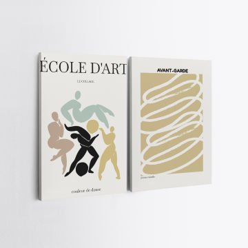 2 Parçalı Kanvas Tablo
