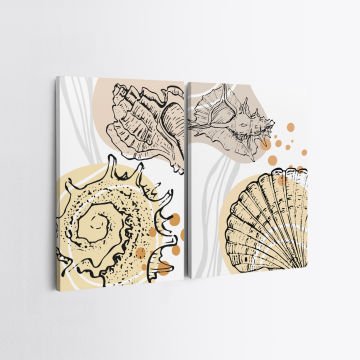 2 Parçalı Kanvas Tablo