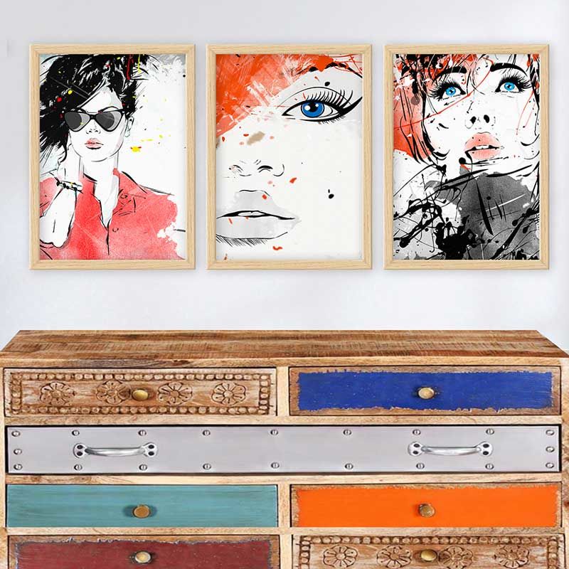 3 Parçalı Çerçeveli Tablo