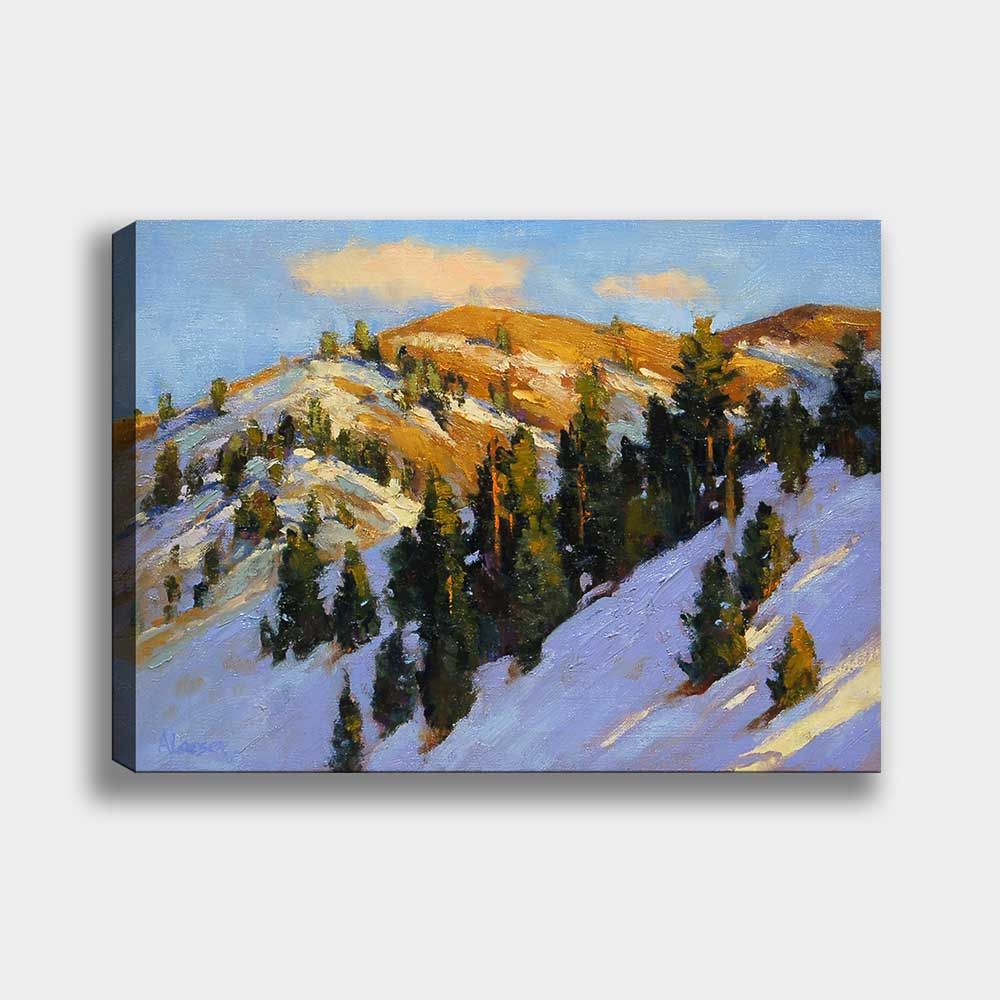 Kar Manzara Kanvas Tablo 140cm x 200cm