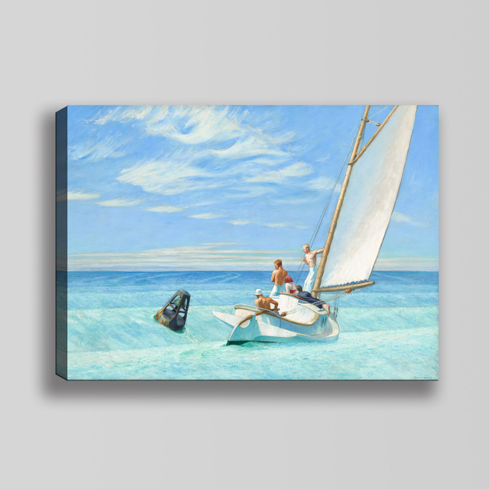 Edward Hopper Yer Dalgası Kanvas Tablo