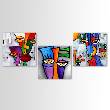 3 Parçalı Kanvas Tablo