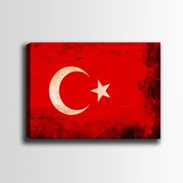 Türk Bayrağı Kanvas Tablo