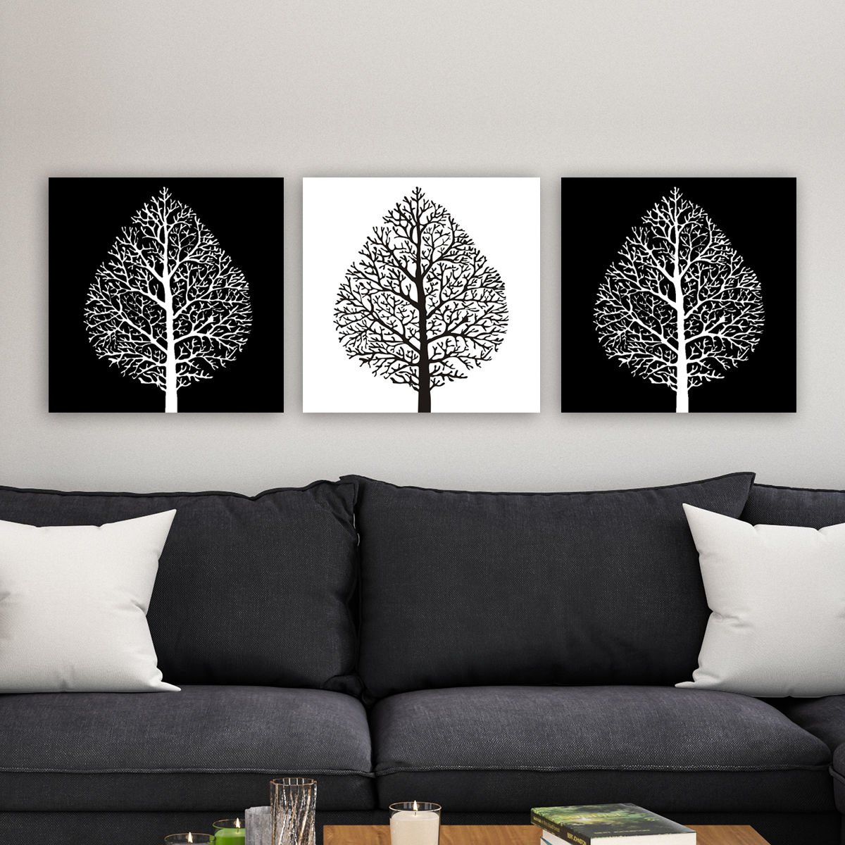 3 Parçalı Kanvas Tablo