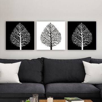 3 Parçalı Kanvas Tablo