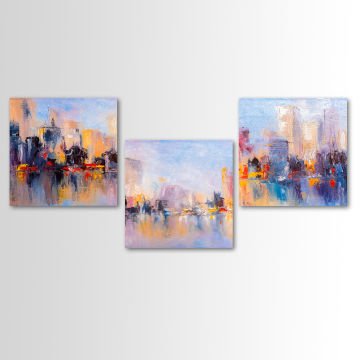 3 Parçalı Kanvas Tablo