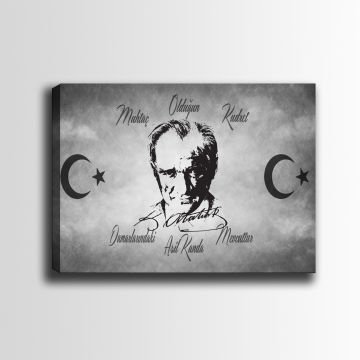 Atatürk Kanvas Tablo