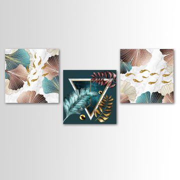 3 Parçalı Kanvas Tablo
