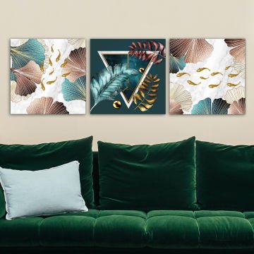 3 Parçalı Kanvas Tablo