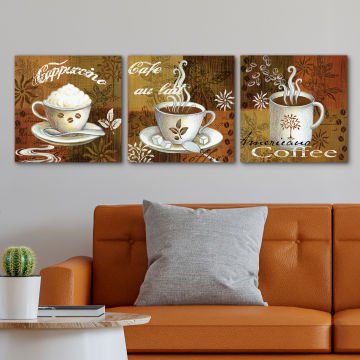 3 Parçalı Kanvas Tablo