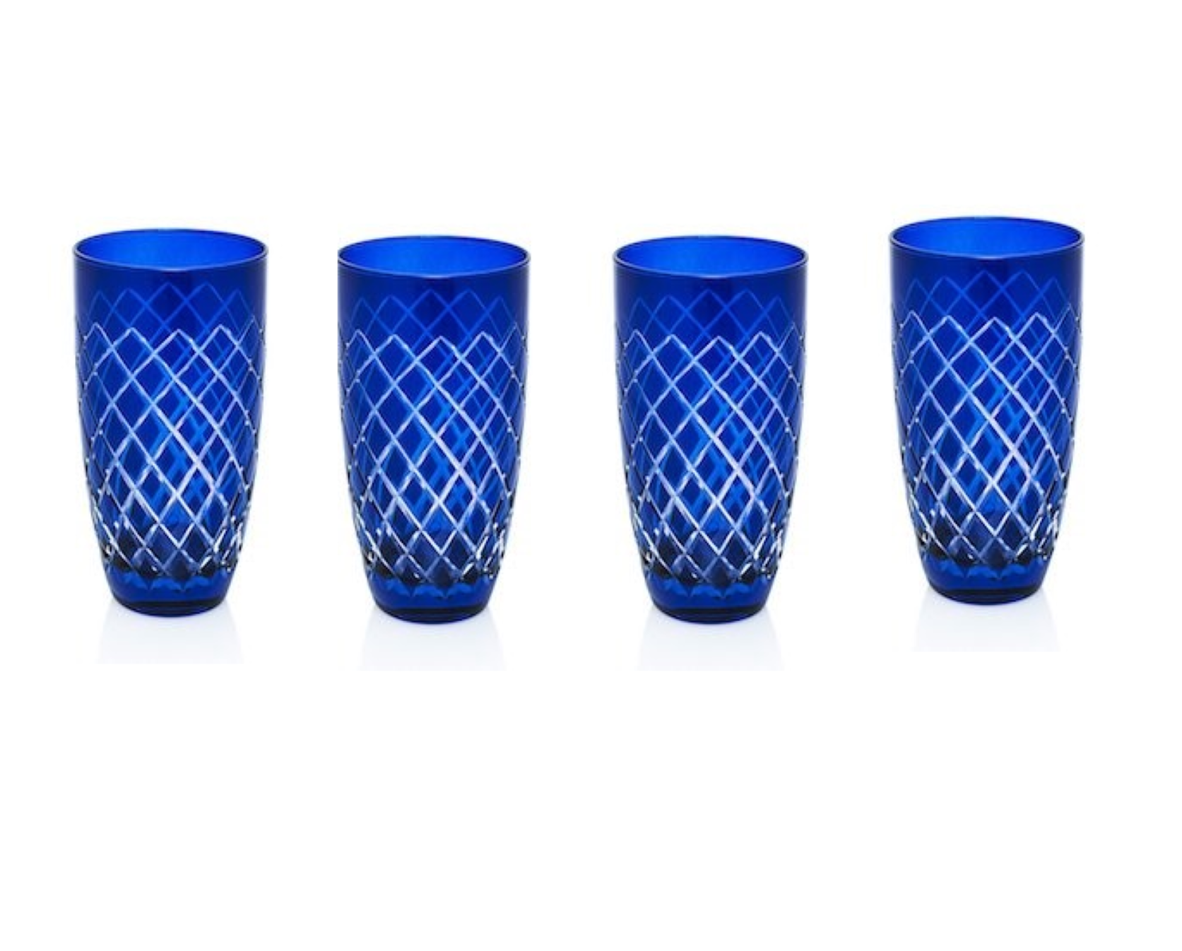 Mavi Meşrubat/Su Bardağı 4’lü Set
