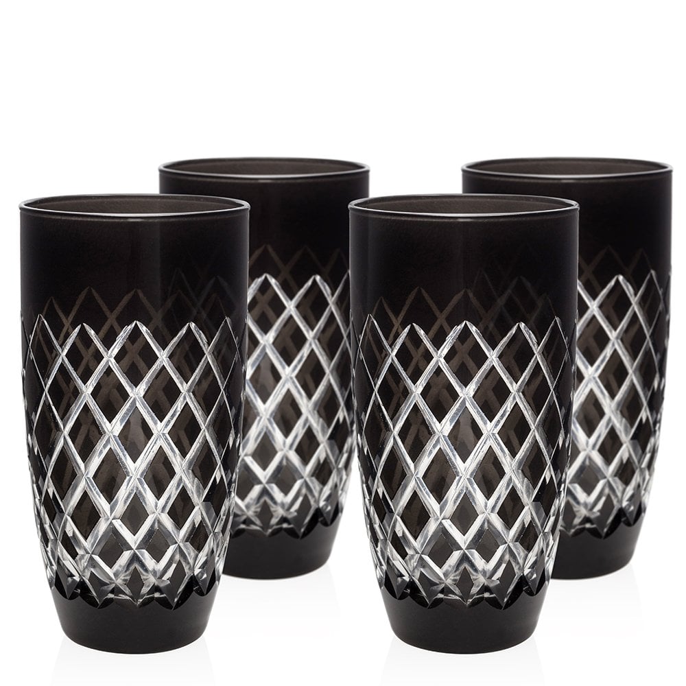 Siyah Mesrubat/Su Bardagı 4'Lü Set