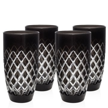 Siyah Mesrubat/Su Bardagı 4'Lü Set