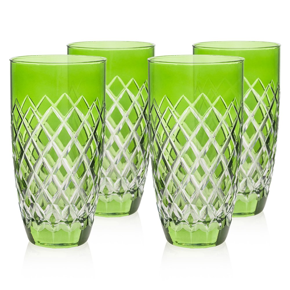 Yeşil Mesrubat/Su Bardagı 4'Lü Set