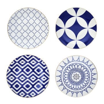 Mavi-Beyaz Set 64 Parca (12 kişilik)