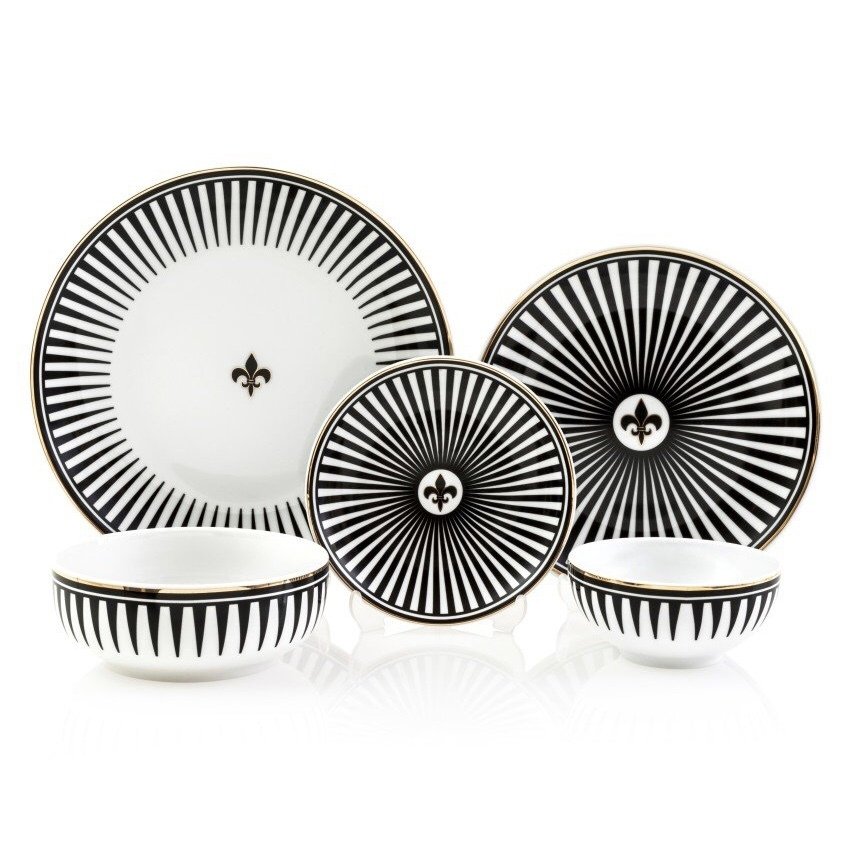 Siyah Aşk Set 62 Parça (12 kişilik)